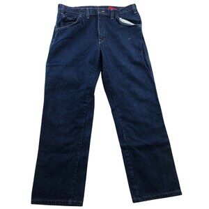 Dickies Mens Work Jeans Size 36 Cargo Straight Flame Resistant Relaxed Blue
